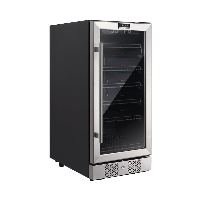 Empava 15 Inch 3 Cu. Ft. 84 Cans Wine Cooler Undercounter Mini Fridge BR01S