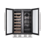 Empava 24 Dual Zone Wine Cooler & Beverage Fridge BR03D