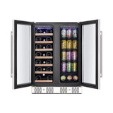 Empava 24 Dual Zone Wine Cooler & Beverage Fridge BR03D