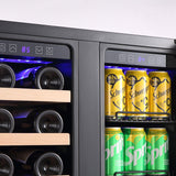 Empava 24 Dual Zone Wine Cooler & Beverage Fridge BR03D