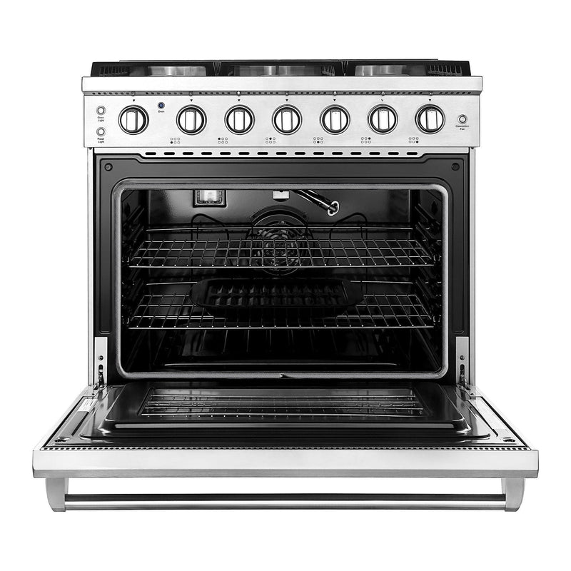 Empava 36 in. Pro-Style Slide-in Single Oven Gas Range 36GR11