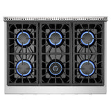 Empava Pro-style 36 In. Slide-in Gas Cooktops 36GC31