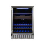 Equator  24 43-Bottle Dual-Zone Stainless Steel Freestanding/Built-in Wine and Beverage Center GC 43