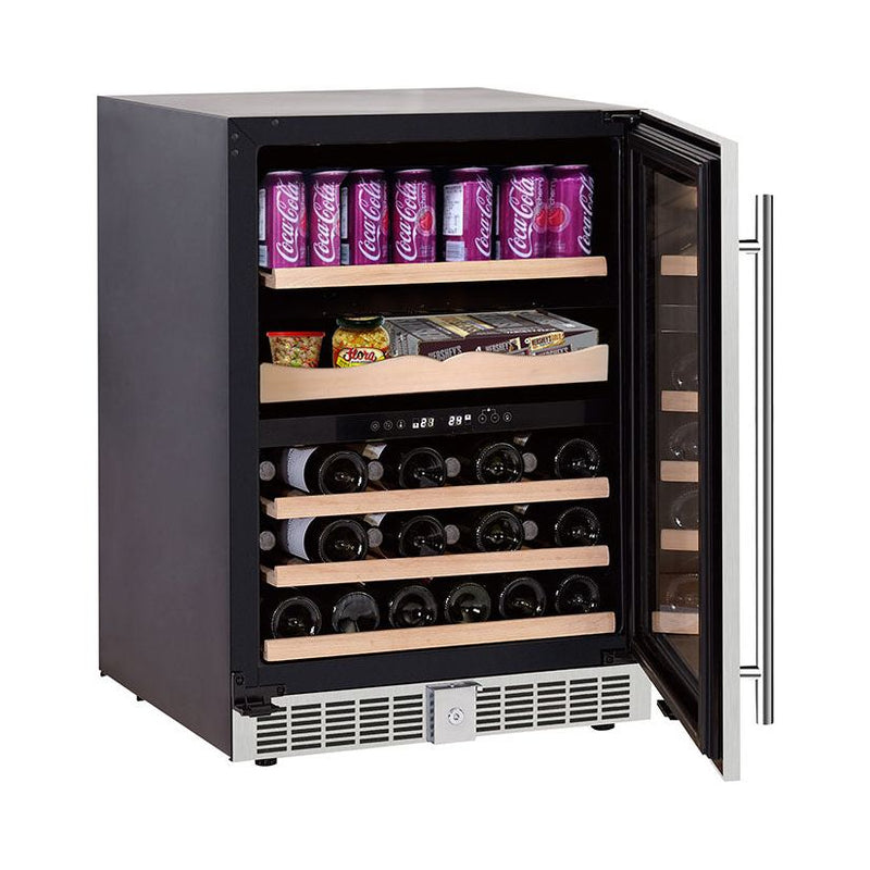 Equator  24 43-Bottle Dual-Zone Stainless Steel Freestanding/Built-in Wine and Beverage Center GC 43