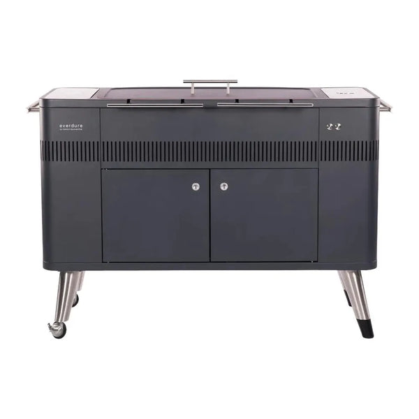 Everdure HUB 54-Inch Charcoal Grill with Rotisserie & Electronic Ignition HBCE2BUS