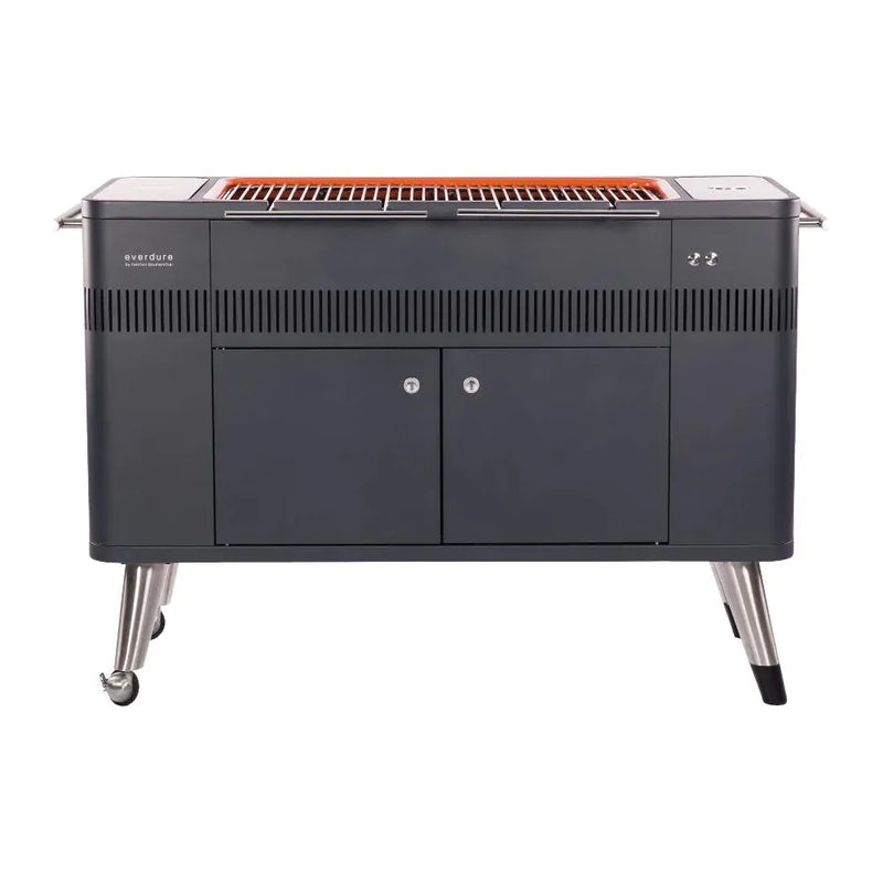 Everdure HUB 54-Inch Charcoal Grill with Rotisserie & Electronic Ignition HBCE2BUS