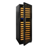 KingsBottle 24 Built-In/Freestanding Wine Cooler With Glass Door and Stainless Steel Trim