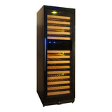 KingsBottle 24 Built-In/Freestanding Wine Cooler With Glass Door and Stainless Steel Trim