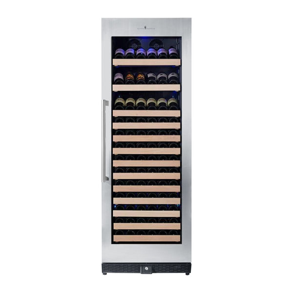 KingsBottle 24 Built-In Wine Cooler Cabinet with Stainless Steel Trim