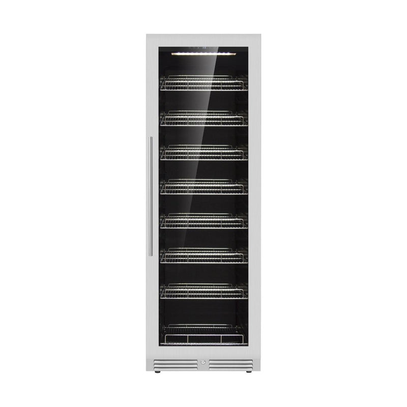 KingsBottle 24 Large Built-in/Freestanding Beverage Refrigerator With Low-E Glass Door