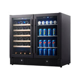 KingsBottle 36 Built-in Wine and Beverage Cooler with Low-E Glass Door