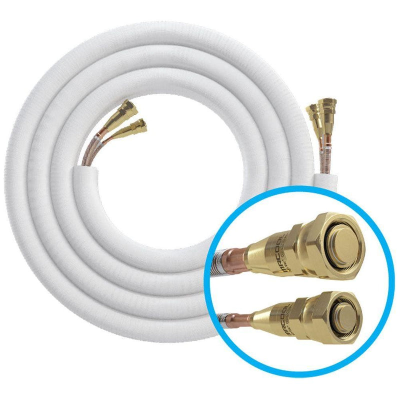 MRCOOL 15 ft. Pre-Charged 3/8 x 3/4 No-Vac Quick Connect Line Set for Central Ducted and Universal Series NV15-3834