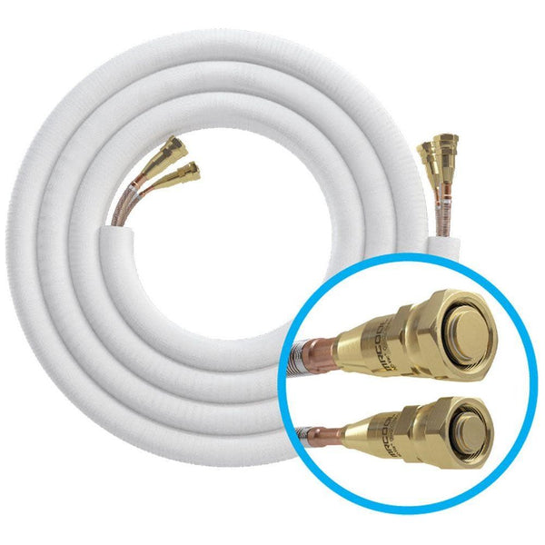 MRCOOL 25 ft. Pre-Charged 3/8 x 3/4 No-Vac Quick Connect Line Set for Central Ducted and Universal Series NV25-3834