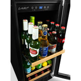 Smith & Hanks 15 Inch Under Counter Beverage Cooler with Adjustable Shelving and UV Protected Glass Door SH-BC90