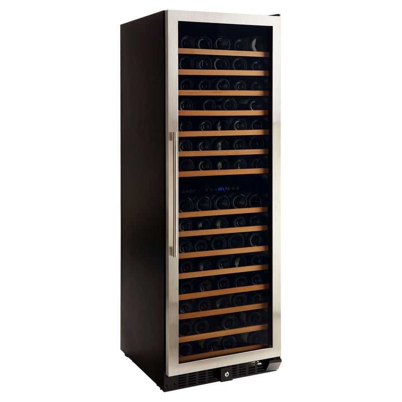 Smith & Hanks 166 Bottle Stainless Steel Dual Zone Wine Refrigerator