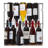 Smith & Hanks 24 166 Bottle Black Glass Built-In/Freestanding Wine Refrigerator with UV-Protected Glass Door