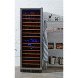 Smith & Hanks 24 166 Bottle Stainless Steel Built-In/Freestanding Dual Zone Wine Refrigerator