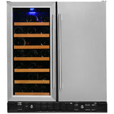 Smith & Hanks 24 Built-In Dual Zone Wine and Beverage Center with Locking Door