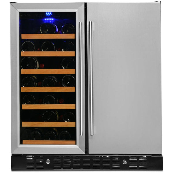 Smith & Hanks 24 Built-In Dual Zone Wine and Beverage Center with Locking Door