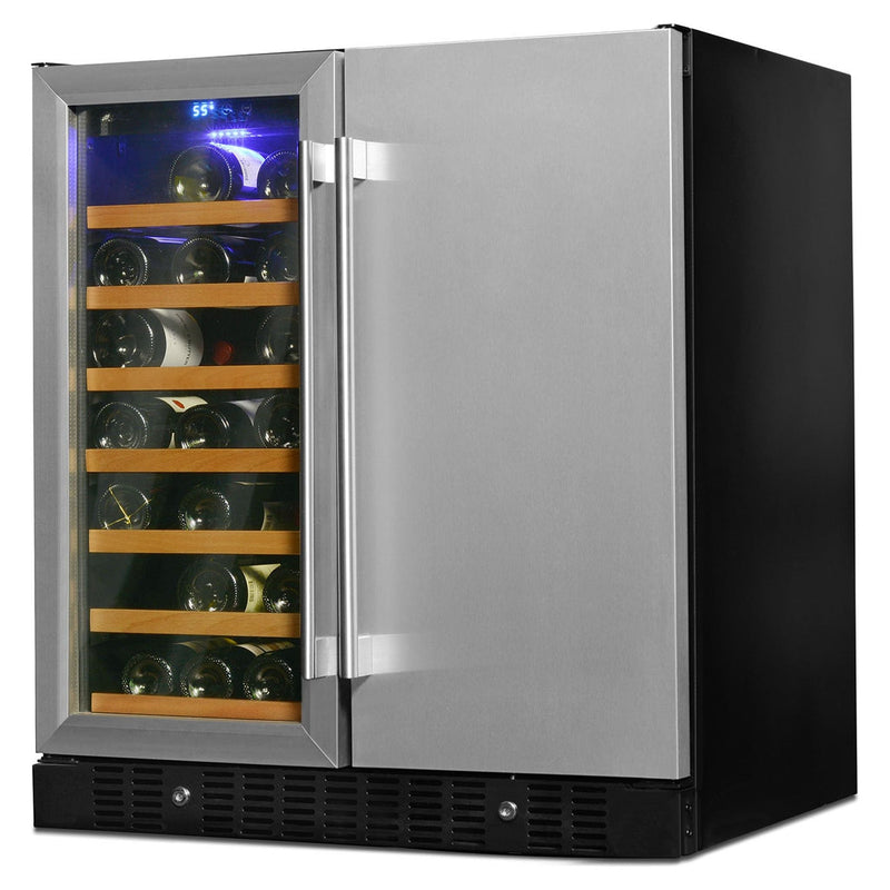 Smith & Hanks 24 Built-In Dual Zone Wine and Beverage Center with Locking Door