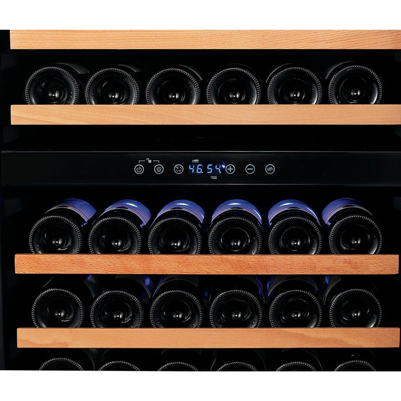 Smith & Hanks 24 Built-in/Freestanding Bottle Dual Zone Wine Cooler with Stainless Steel Door SD 166