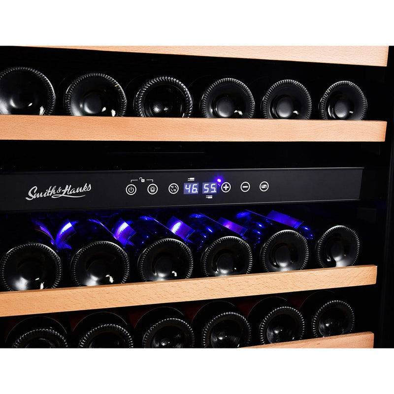 Smith & Hanks 24 Built-in/Freestanding Bottle Dual Zone Wine Cooler with Stainless Steel Door SD 166