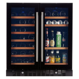 Smith & Hanks 24 Built-In/Freestanding Wine & Beverage Cooler with Dual Temperature Zones and UV Protection SHWB-34