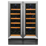 Smith & Hanks 40 Bottle Built-in/Freestanding Dual Zone Wine Cooler SHWCDZ40