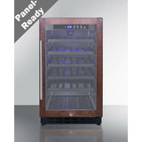 Summit 18 in. Wide Built-In Wine Cellar, ADA Compliant with 34 Bottle Capacity, Right Hinge, Glass Door, With Lock, 5 Extension Wine Racks, Digital Control, LED Light, Compressor Cooling, ETL Approved - SWC1840B