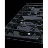 Summit 24 in. Wide 4-Burner Gas Cooktop with 4 Sealed Burners, Cast Iron Grates, Porcelainized Cooking Surface - TTL033S