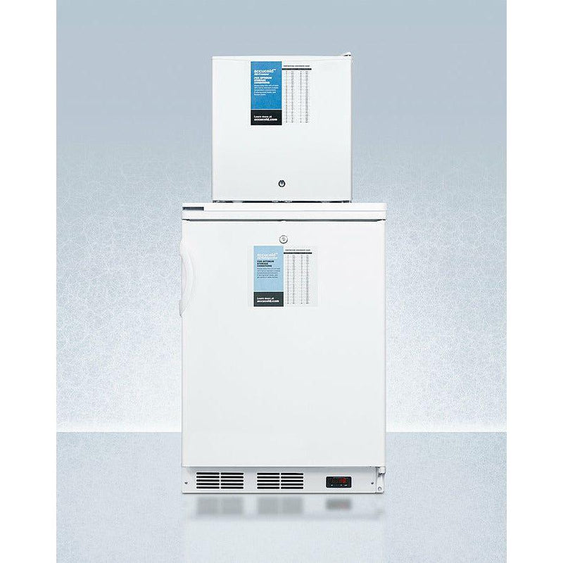 Summit 24 In. Wide All-Refrigerator/All-Freezer Combination - FF7LW-FS24LSTACKPRO