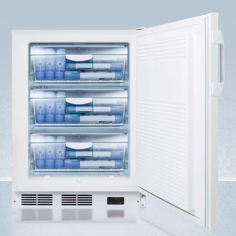 Summit 24 In. Wide Built-In All-Freezer, with 3.5 cu. ft. Capacity, Right Hinge, Manual Defrost, ADA Compliant - VT65MLBI