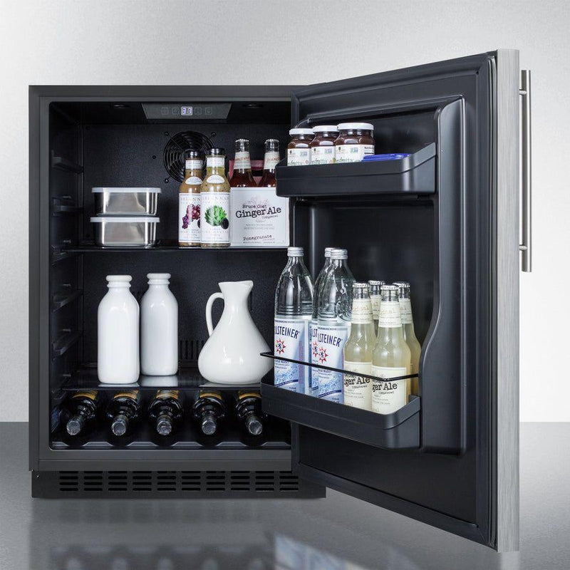 Summit 24 in. Wide Built-In All-Refrigerator, ADA Compliant - AL54SSHV