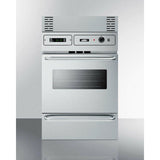 Summit 24 in. Wide Electric Wall Oven with Storage Drawer, 2 Oven Racks, LP Convertible - TEM7