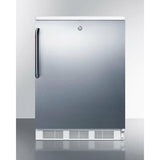 Summit 24 Inch All-Refrigerator with 5.5 Cu. Ft. Capacity, Adjustable Shelves, Deep Shelf Space - FF7LWBISS