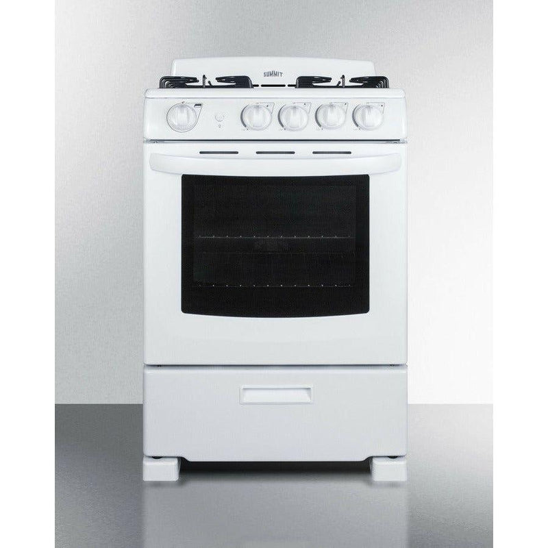 Summit 24 Wide Gas Range RG244WS