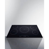 Summit 36 in. Wide 208-240V 5-Zone Induction Cooktop with 5 Elements, Hot Surface Indicator, ADA Compliant, Induction Technology, Child Lock, Safety Shut-Off Control - SINC5B36B