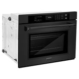 ZLINE 30 in. Professional True Convection Single Wall Oven with Air Fry and Self Clean in Black Stainless Steel WASB-30